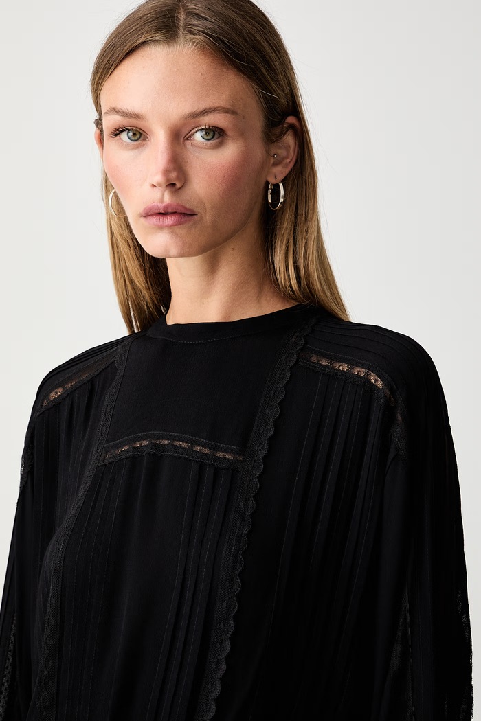 Twinset bluza za žene od viskoze crna 262TP2346