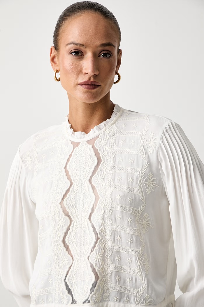 Twinset bluzka damska z wiskozy beżowy 262TP2250