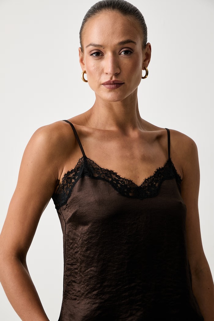 Twinset τοπ γυναικείο καφέ 262TP2112