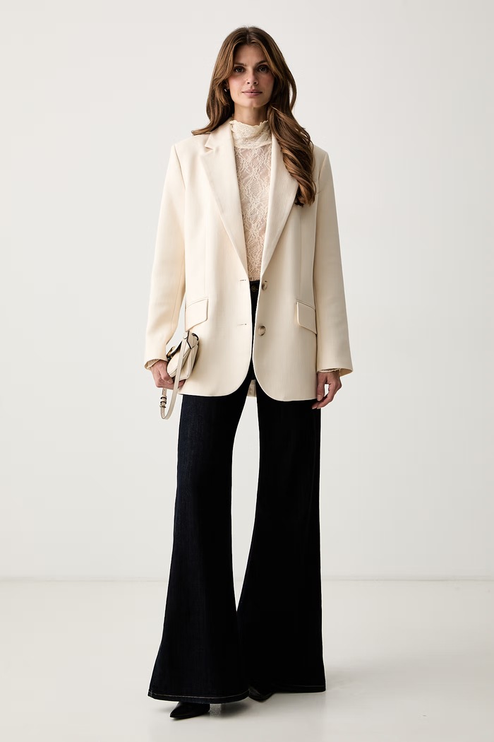 Twinset Bluza ženska čipkasta 262LI2NBB bež AW26