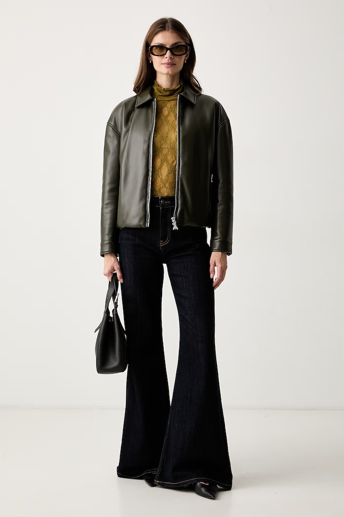 Twinset Bluza ženska čipkasta 262LI2NBB zelena AW26