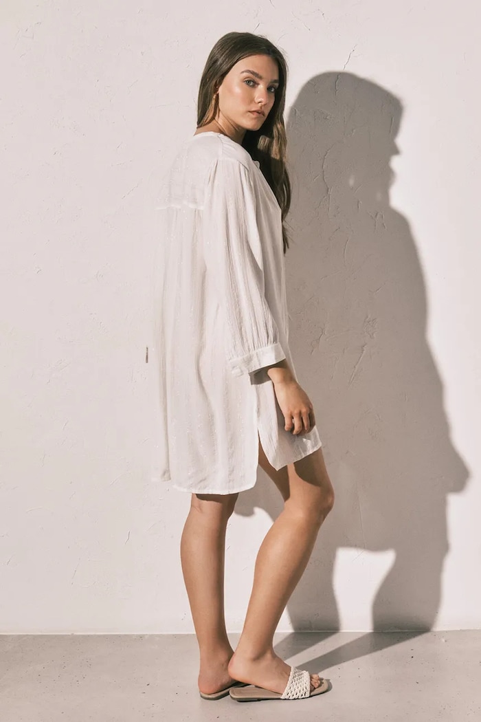 women'secret koszula nocna damska z wiskozą 4924797 beżowy AW26
