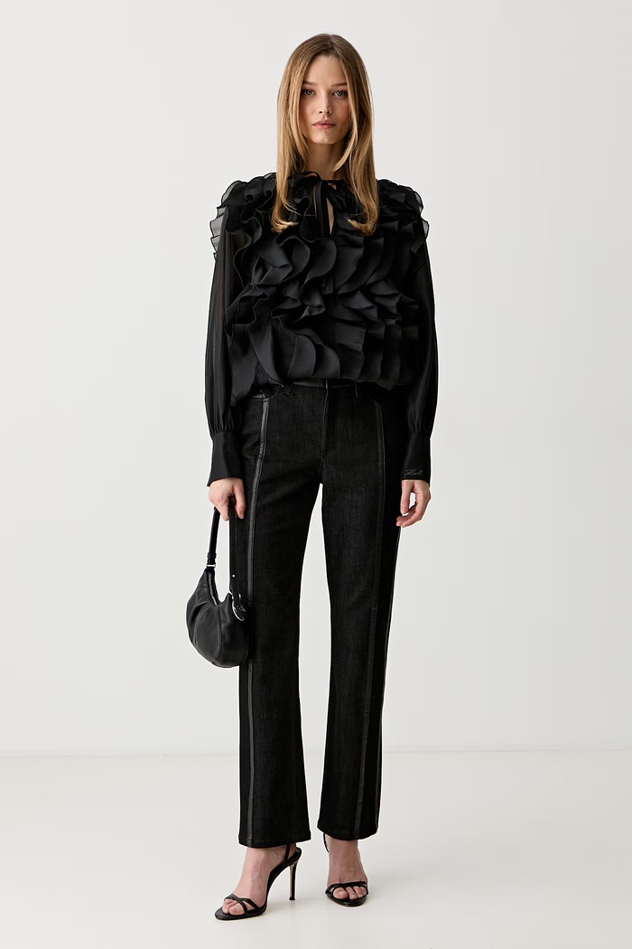 Karl Lagerfeld μπλούζα γυναικεία B3W11018 μαύρο AW26
