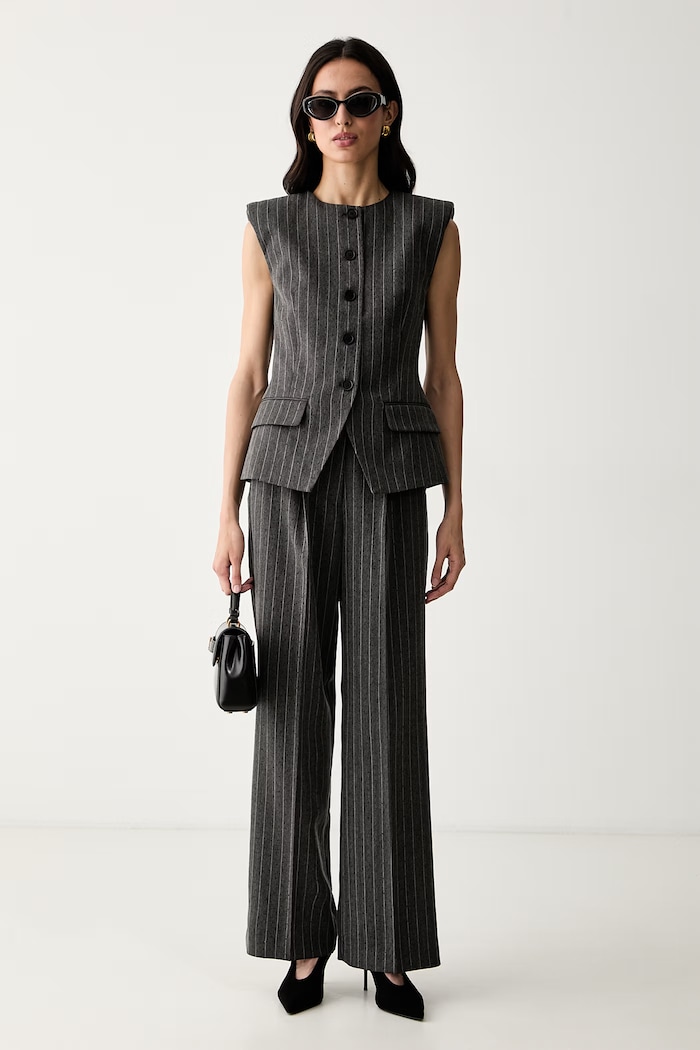 Karl Lagerfeld gilet da donna B3W11028 grigio AW26
