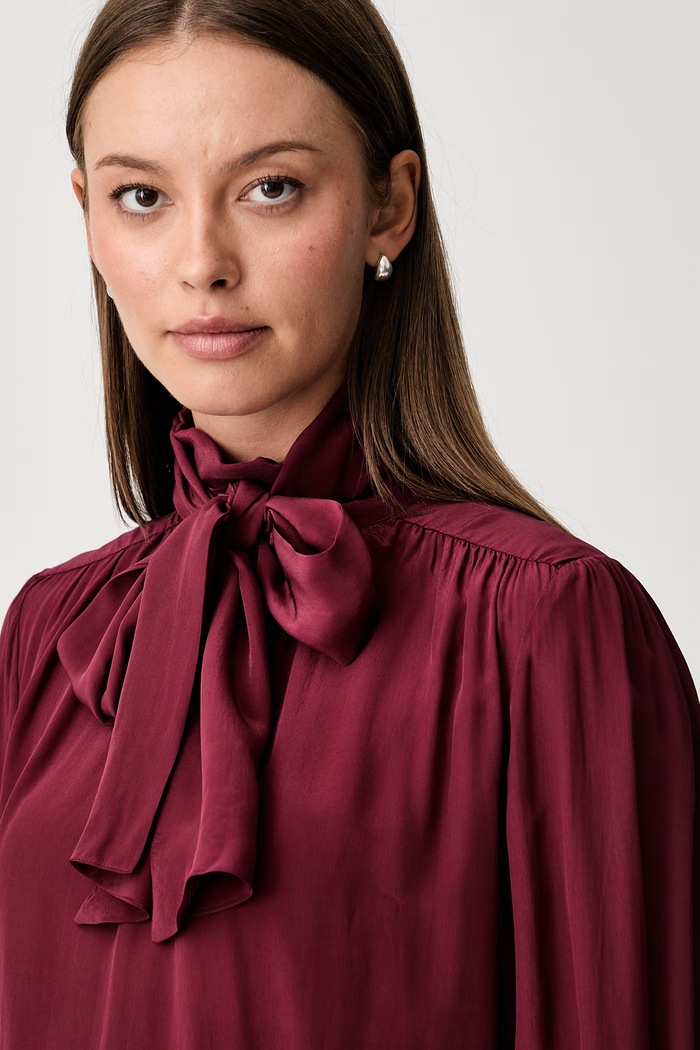 Pedro del Hierro bluzka damska z wiskozy czerwony 6634119