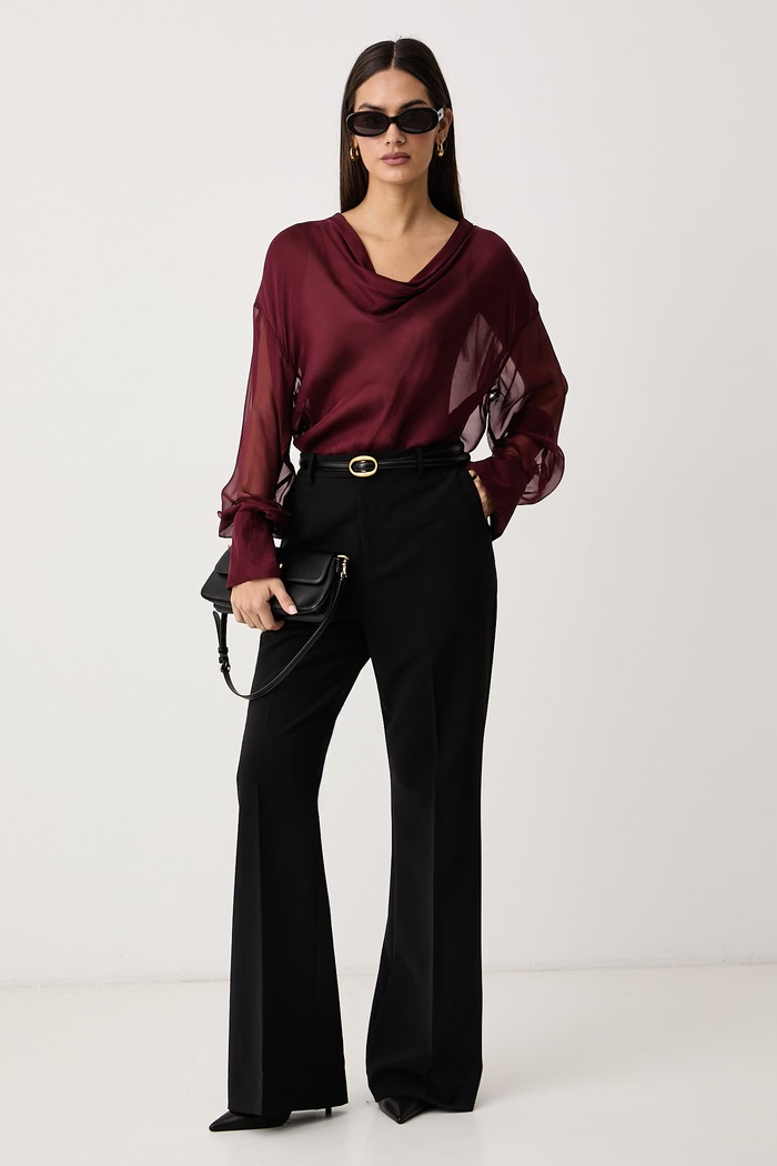 Guess Body ženski svilen x LEONIE HANNE W6BH68.W5199 bordo AW26