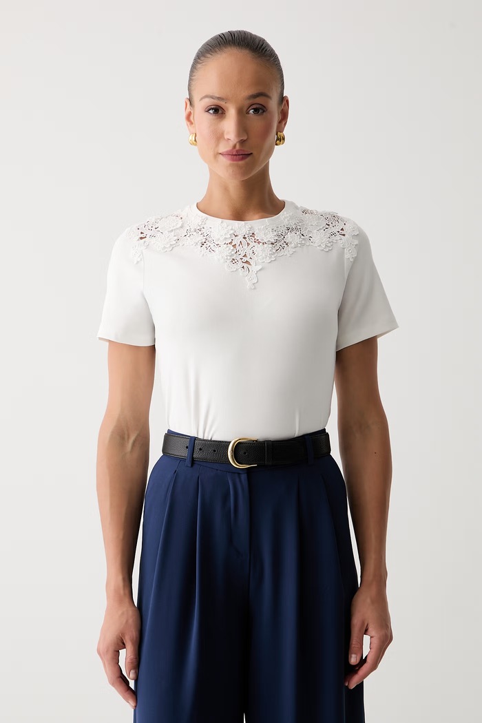 Morgan tričko dámské s bavlnou DOUCE bílá 261.DOUCE