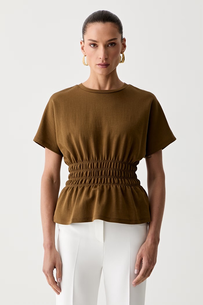 Morgan t-shirt γυναικείο με βαμβάκι DMADE πράσινο 261.DMADE