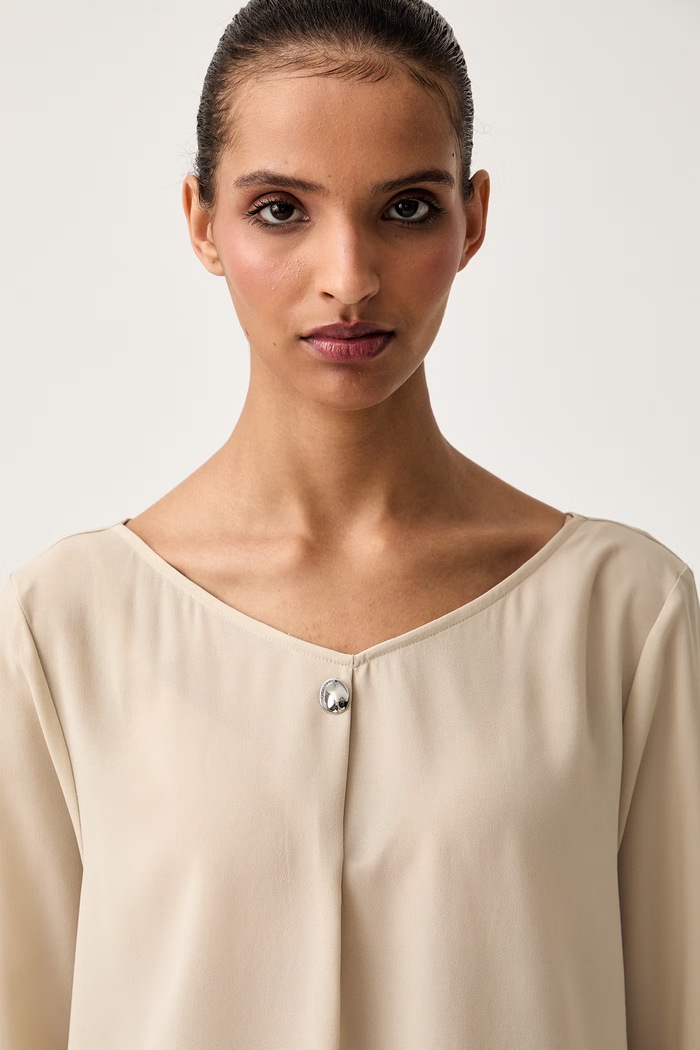 Calvin Klein blúzka dámska béžová LV044G131G