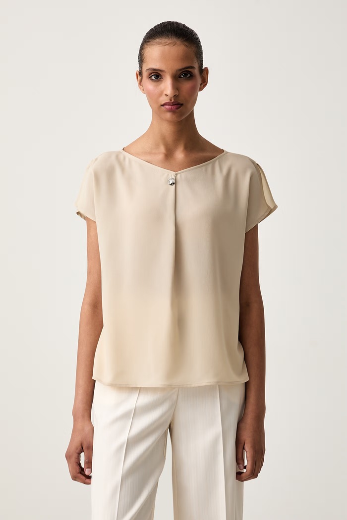 Calvin Klein блуза дамска бежов LV044G129G