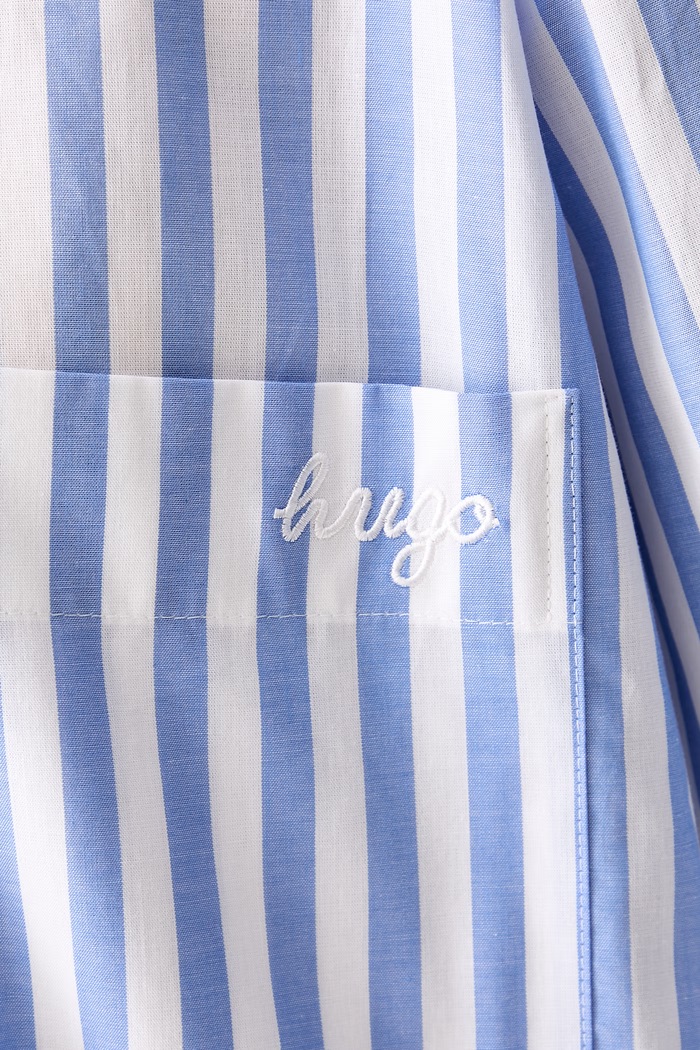 HUGO Blue koszula damska bawełniana Elisana_B 50562969 niebieski