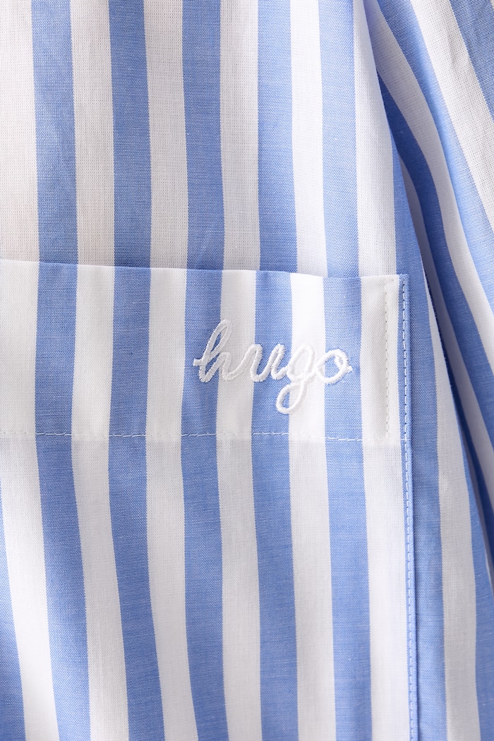 HUGO Blue koszula damska bawełniana Elisana_B 50562969 niebieski