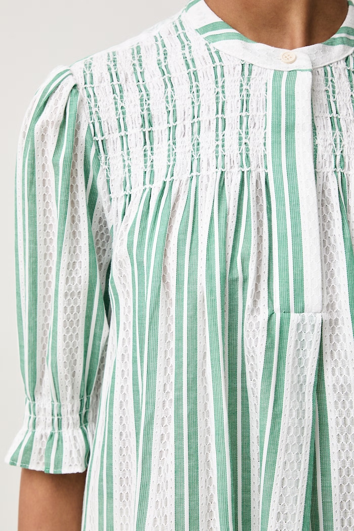 Stine Goya bluză pentru femei din bumbac SG.PF26.T230.2367 verde