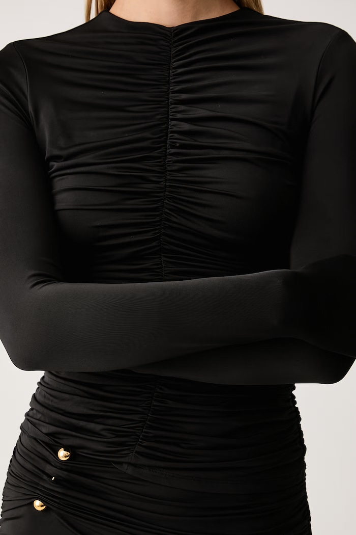 Camicetta da donna EZME Marciano by Guess G6BP07.K6938 nero
