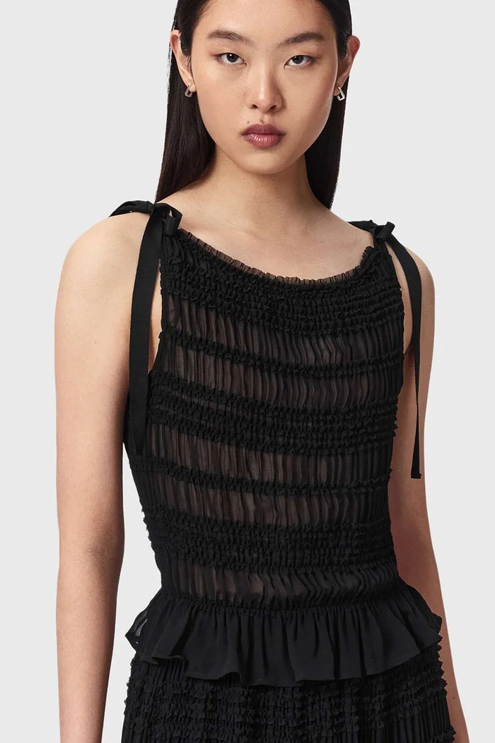 Bluzka damska bawełniana LOTUS AllSaints W096PE czarny