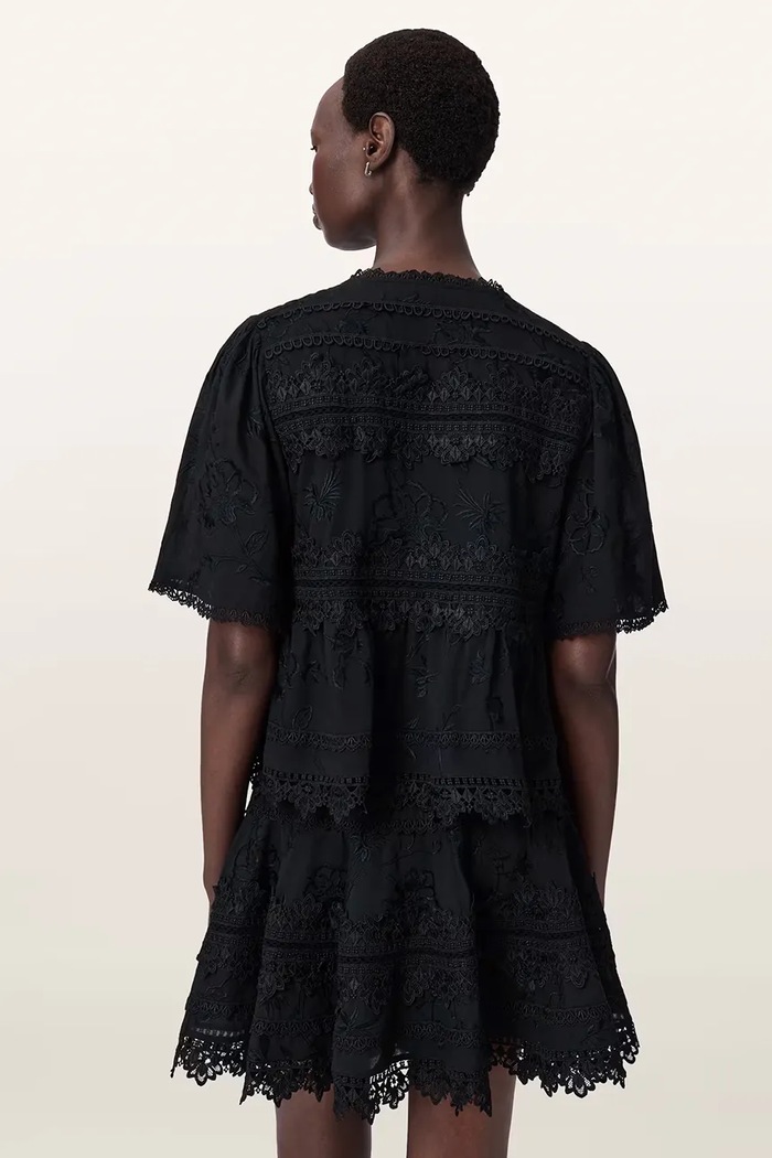 AllSaints bluzka damska bawełniana LILLITH W047PE czarny AW26