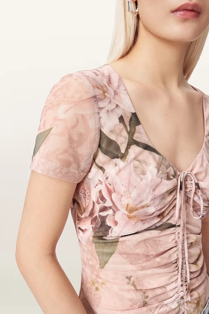 AllSaints blúzka dámska GABBY W153JE béžová