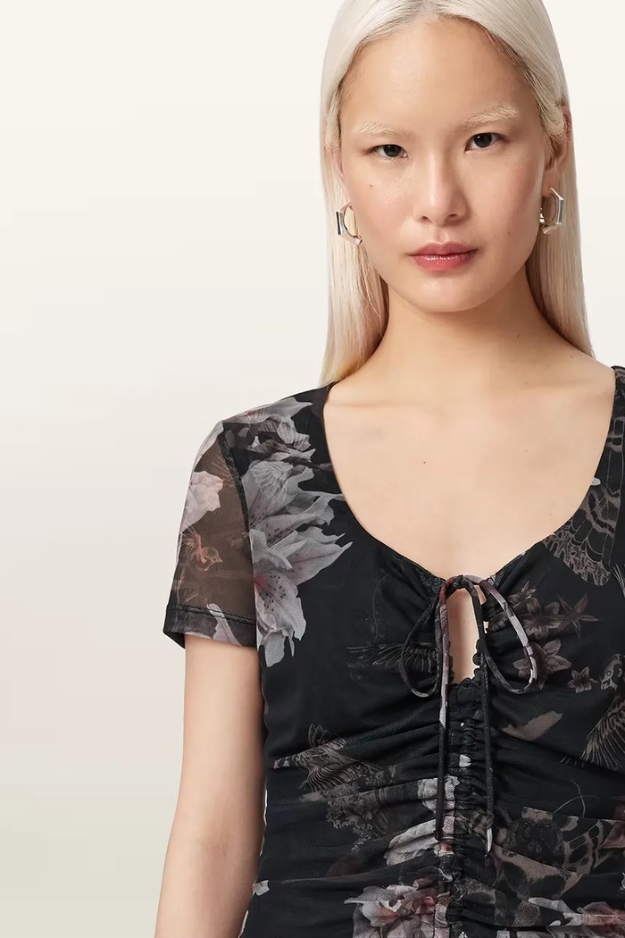 AllSaints dámska blúzka GABBY čierna W153JE