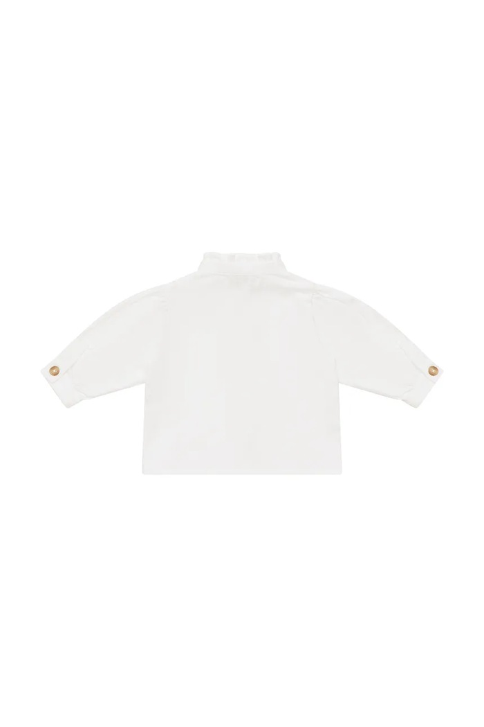 Donsje cămașă pentru copii din bumbac Fini Blouse 4107900 alb AW26