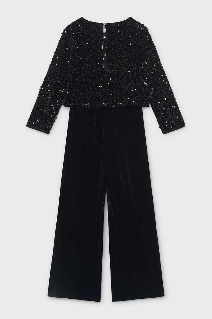 Mayoral overal dětský velurový 7858.8G.Junior.9BY2 černá AW26