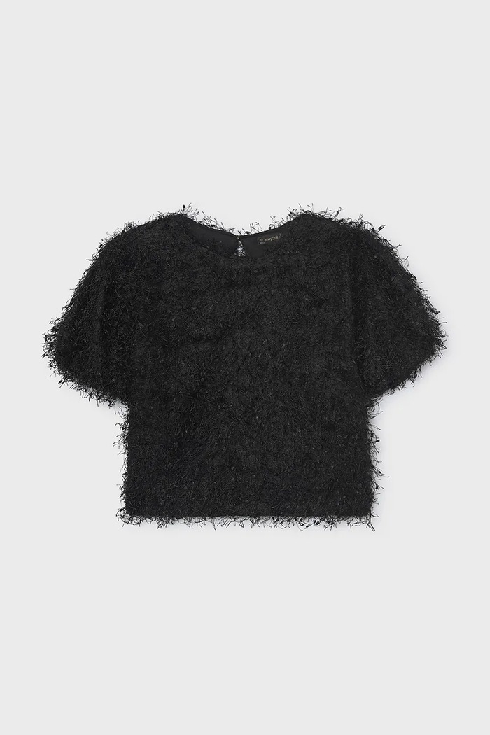 Mayoral top za djecu crna 7067.8G.Junior.9BY2