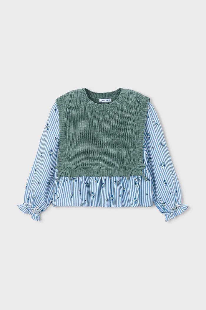 Mayoral bluza za djecu 4036.6C.Mini.9BY2 plava AW26