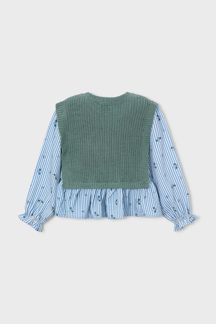 Djevojčice Mayoral bluza za djecu 4036.6C.Mini.9BY2 plava