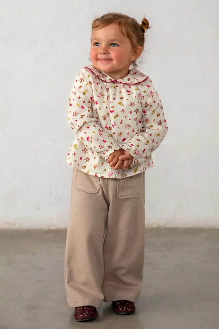 Mayoral blúzka detská bavlnená 2115.4H.Baby.9BY2 béžová