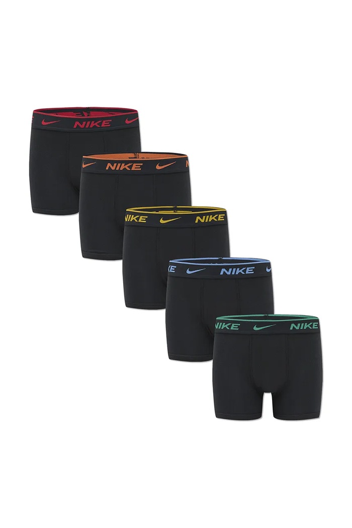 Nike Bokserki dziecięce bawełniane z elastanem 5-pack czarny 9N1221