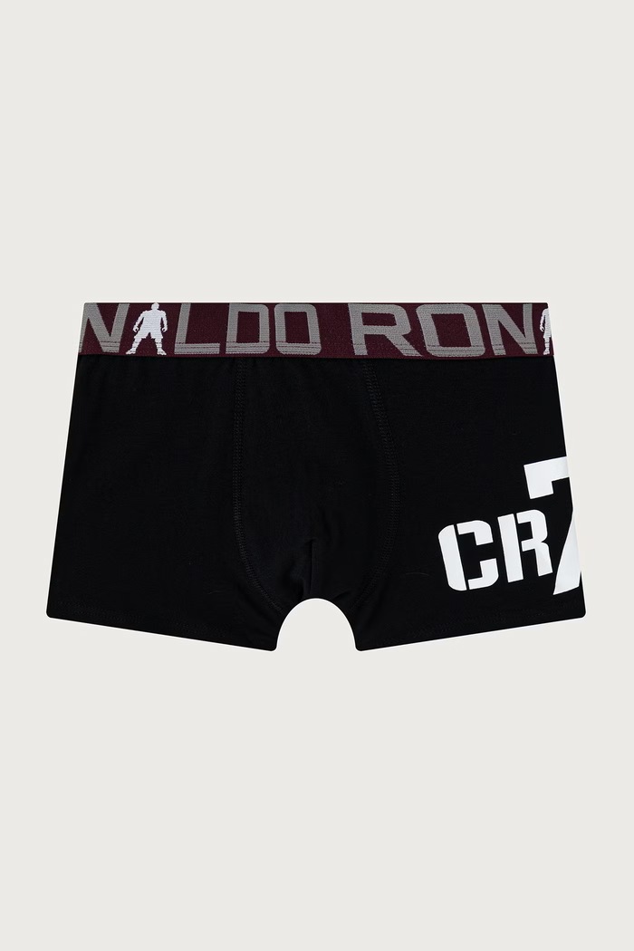 CR7 Cristiano Ronaldo Uske bokserice za djecu od pamuka s elastanom 5-pack 8405.5100.2511 siva AW26
