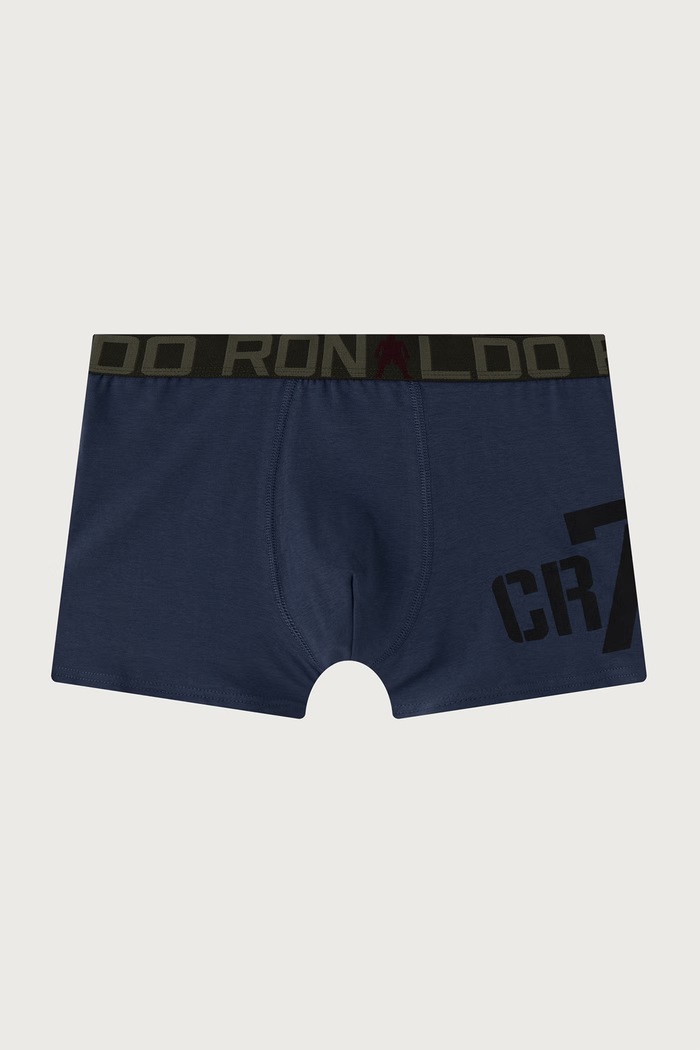 Uske bokserice za djecu od pamuka s elastanom 3-pack CR7 Cristiano Ronaldo 8403.5100.2408 siva