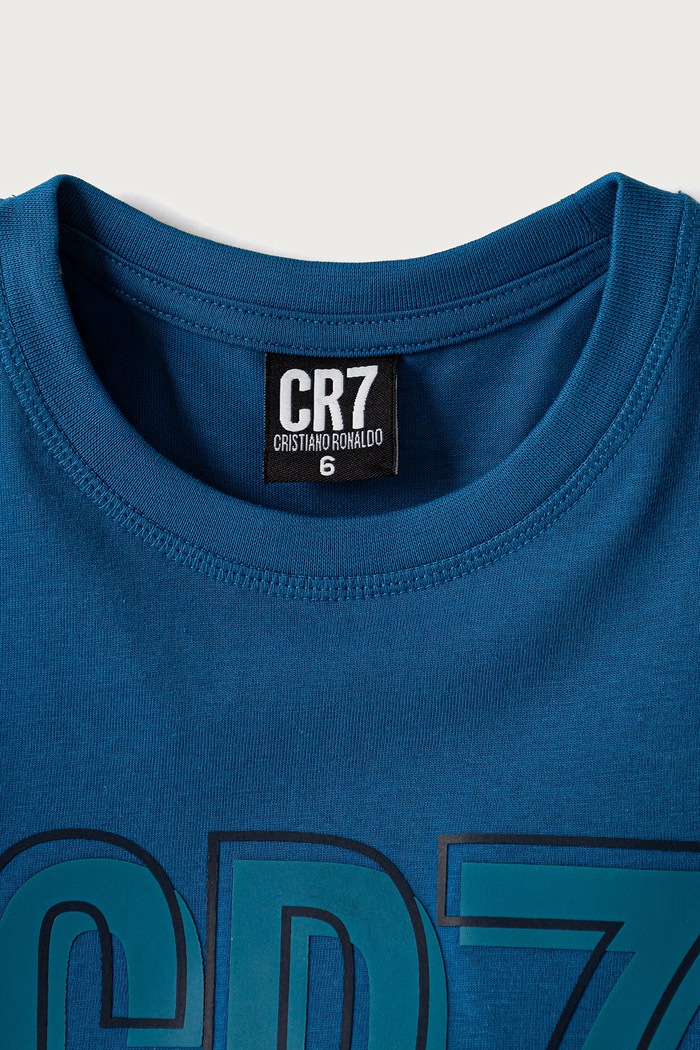 Pigiama a due parti per bambini con cotone CR7 Cristiano Ronaldo 8770.4201.1102 blu