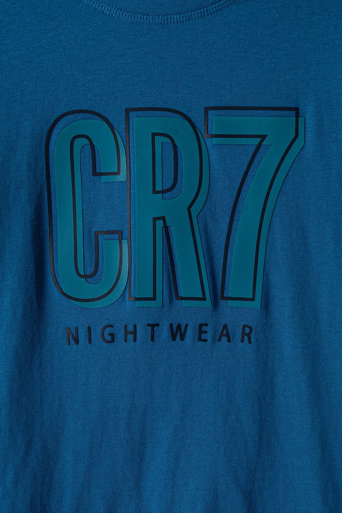 Pigiama a due parti per bambini con cotone CR7 Cristiano Ronaldo blu 8770.4201.1102