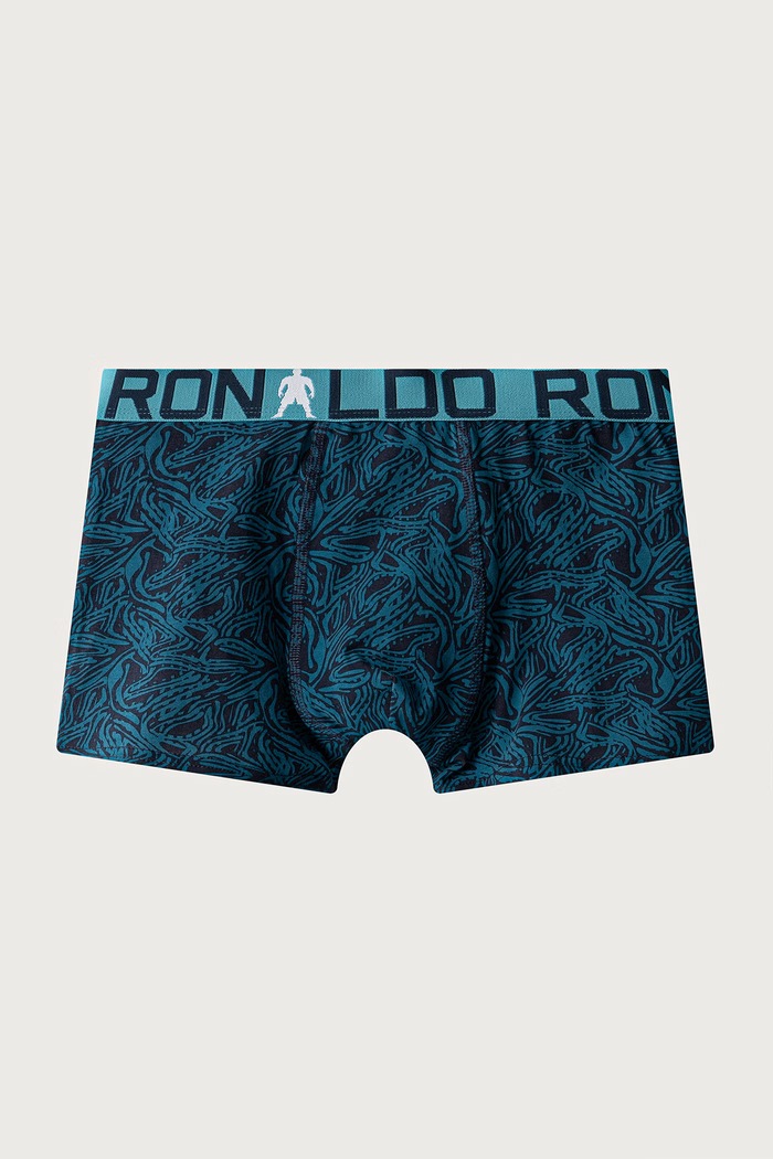 CR7 Cristiano Ronaldo Εφαρμοστά μποξεράκια παιδικά βαμβακερά με ελαστάν 3-pack 8413.51.2056 μαύρο AW26