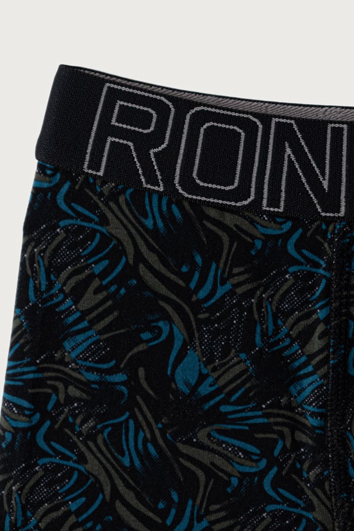Boxer aderenti per bambini in cotone con elastan pacco da 2 CR7 Cristiano Ronaldo verde 8400.51.2548
