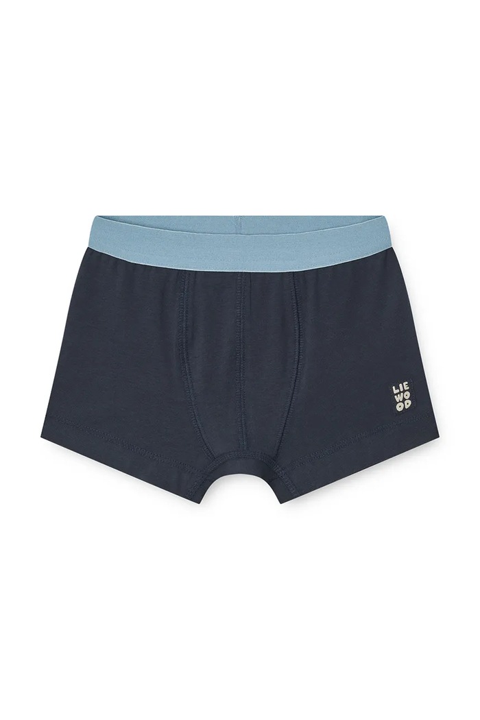 Chłopiec Liewood Bokserki dziecięce bawełniane z elastanem Marvin Boxers 5-pack LW20991.9BY2 niebieski