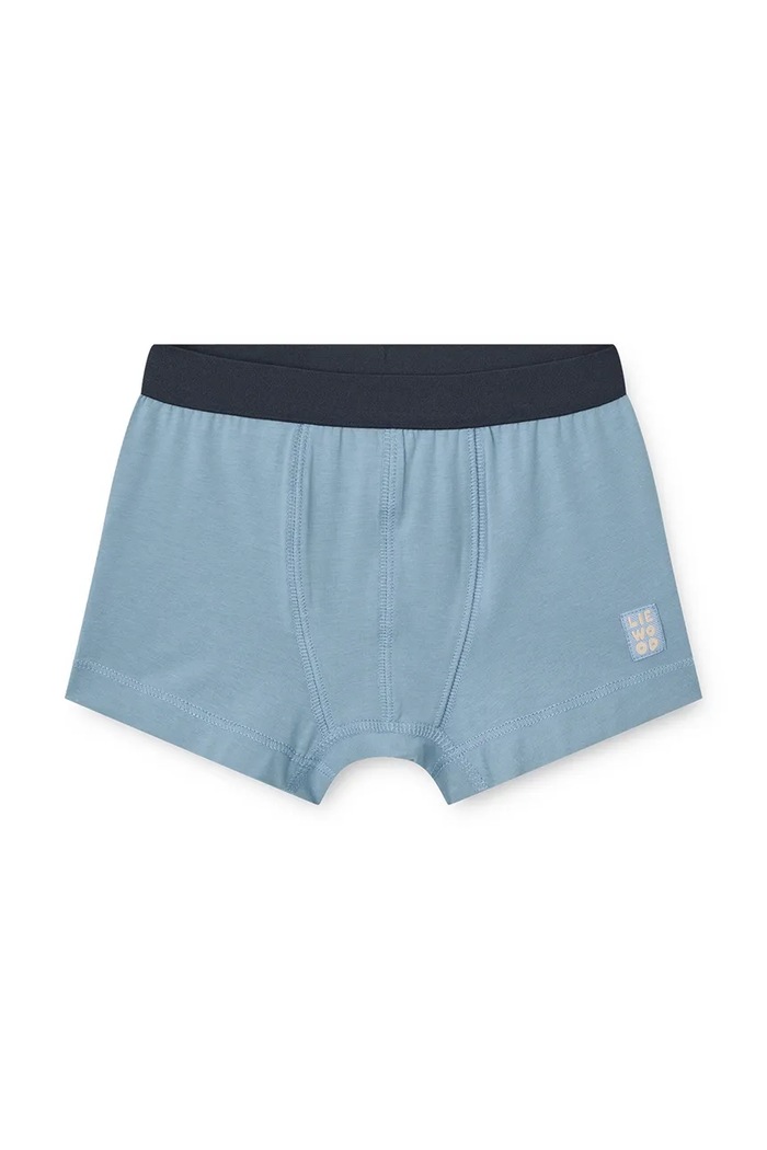 Bokserki dziecięce bawełniane z elastanem Marvin Boxers 5-pack Liewood LW20991.9BY2 niebieski