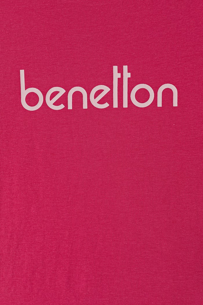 Piżama dwuczęściowa dziecięca z bawełną United Colors of Benetton 3G680P0A6.G.Seasonal różowy