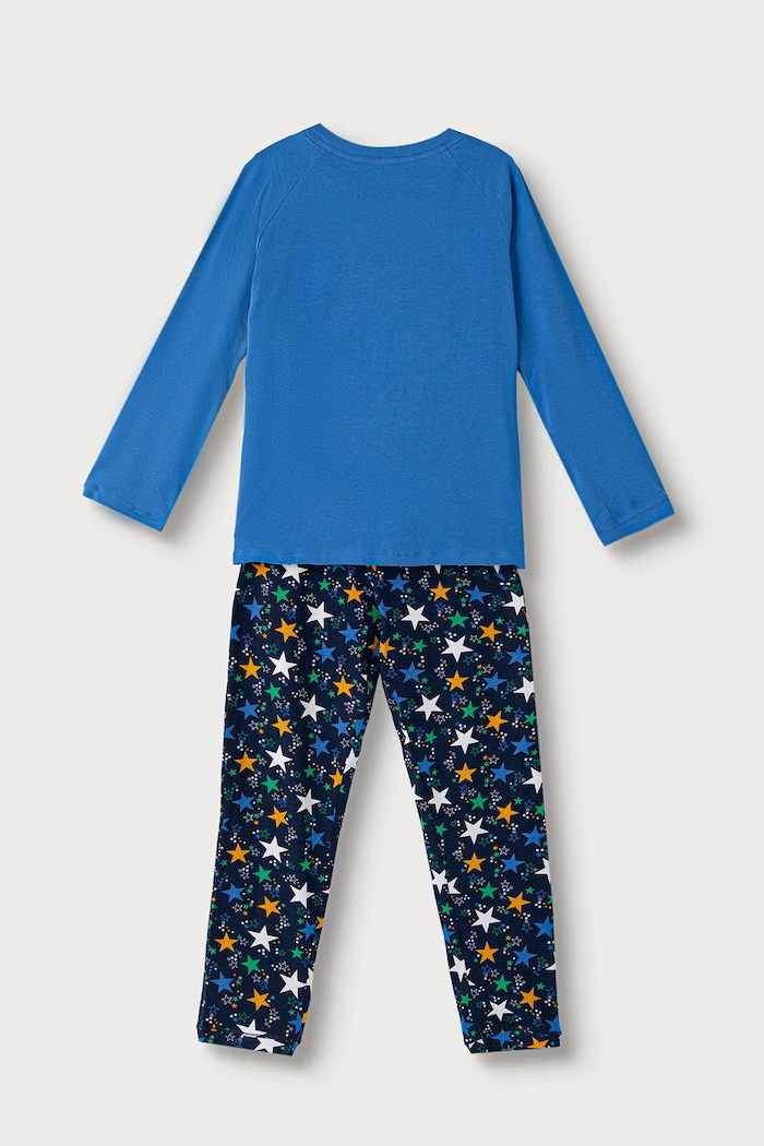 United Colors of Benetton Dvodijelna pidžama za djecu s pamukom 3G680P0A6.G.Seasonal plava AW26
