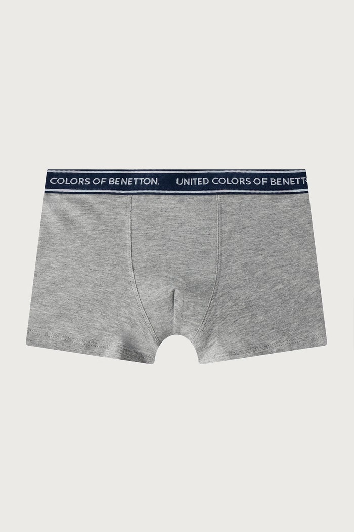 Chłopiec United Colors of Benetton Bokserki dopasowane dziecięce bawełniane z elastanem 2-pack 3G680X01V.G.Seasonal niebieski