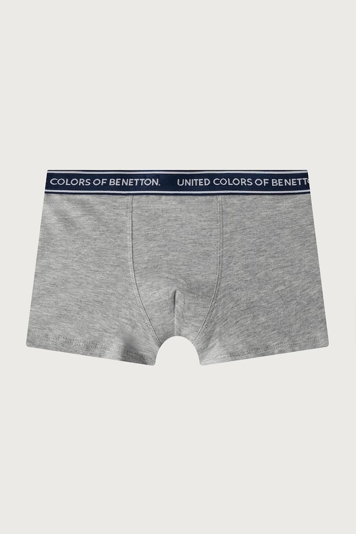 Chłopiec United Colors of Benetton Bokserki dopasowane dziecięce bawełniane z elastanem 2-pack 3G680X01V.G.Seasonal niebieski