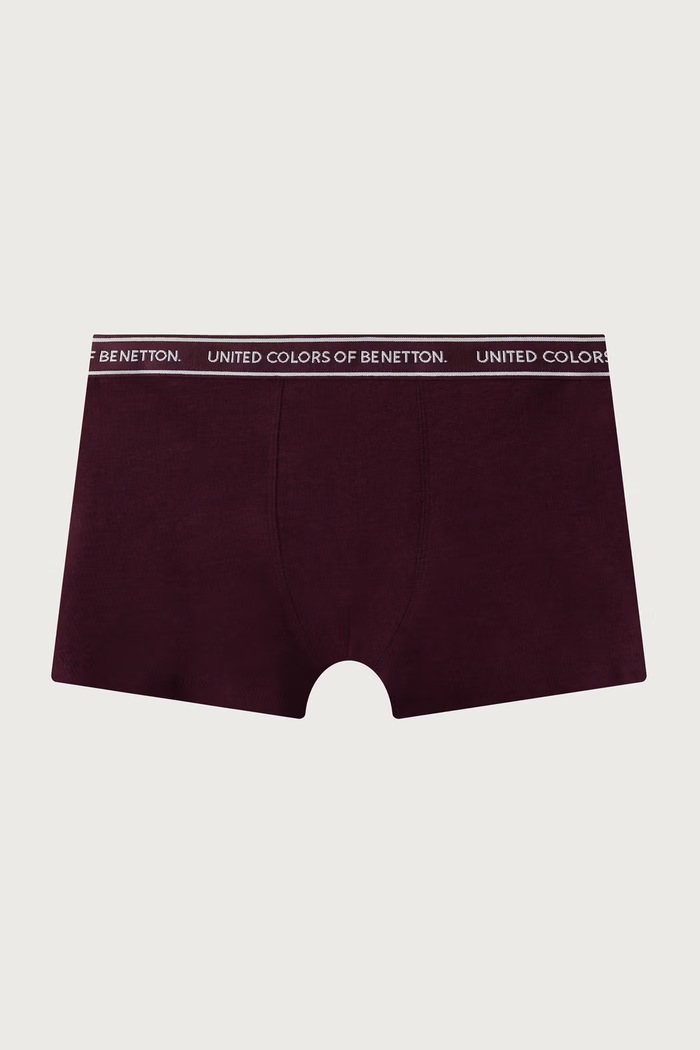 Chłopiec United Colors of Benetton Bokserki dopasowane dziecięce bawełniane z elastanem 2-pack 3G680X01V.G.Seasonal granatowy