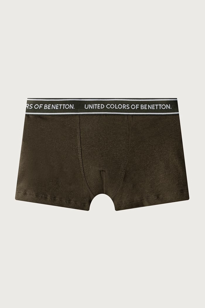 Chłopiec United Colors of Benetton Bokserki dopasowane dziecięce bawełniane z elastanem 2-pack 3G680X01V.G.Seasonal szary