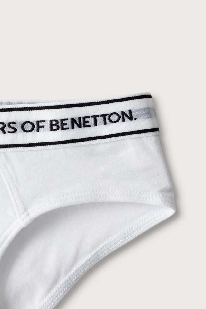 United Colors of Benetton Chiloți full brief pentru copii din bumbac cu elastan pachet de 2 3G680S03G.G.Seasonal