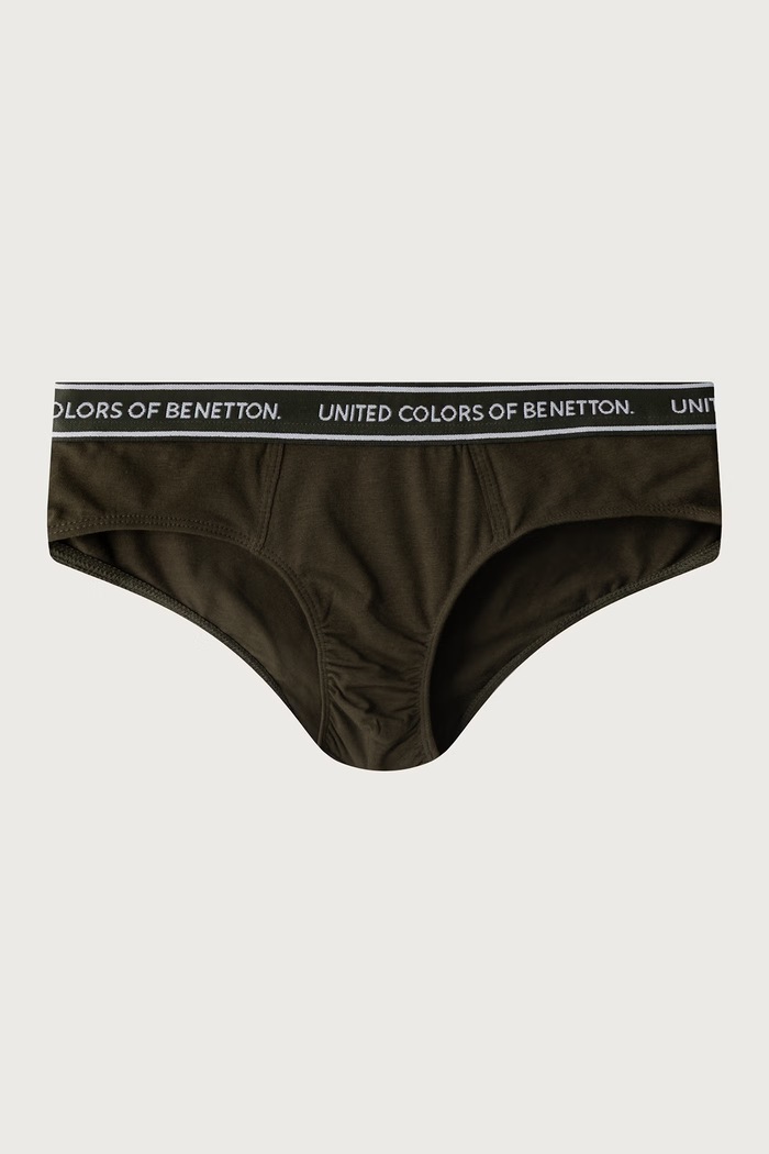 Chłopiec United Colors of Benetton Figi dziecięce bawełniane z elastanem 2-pack 3G680S03G.G.Seasonal szary