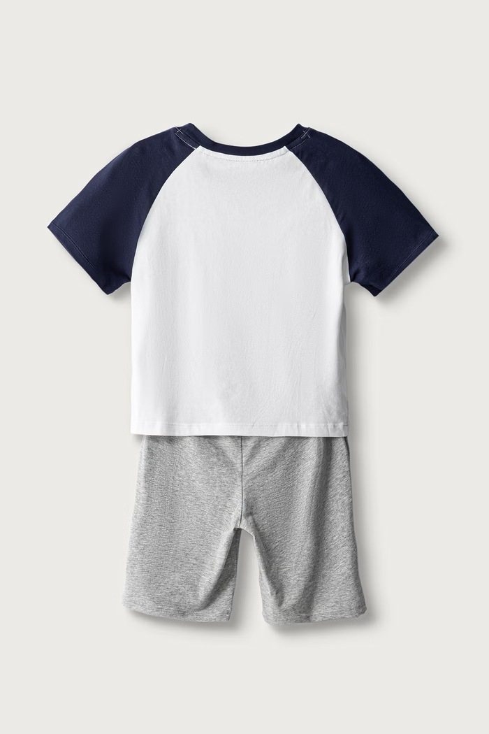 United Colors of Benetton Pigiama a due parti per bambini in cotone con elastan 3G680P0A7.G.Seasonal blu navy AW26