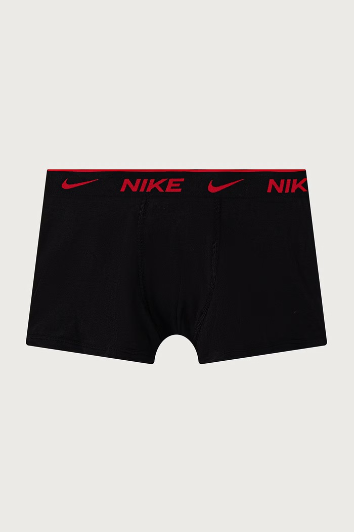 Bokserki dziecięce bawełniane z elastanem 3-pack Nike 9N1278 czarny