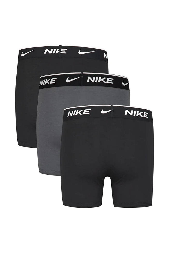 Nike Boxeri pentru copii din bumbac cu elastan pachet de 3 9N0846 gri AW26