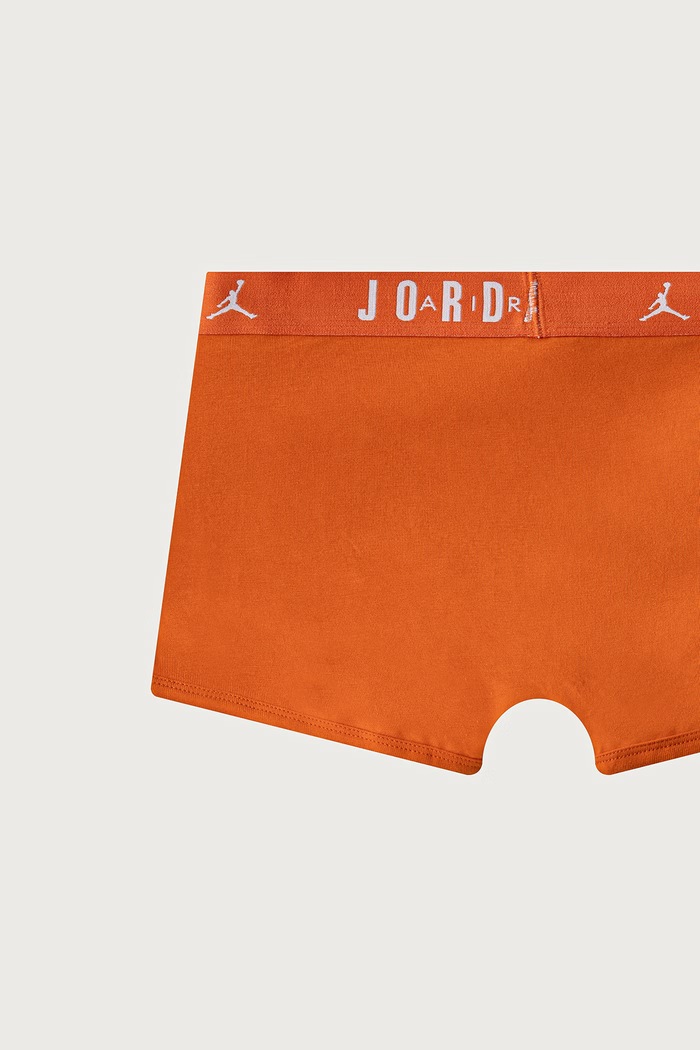 Bokserki dziecięce bawełniane z elastanem 3-pack Jordan pomarańczowy 9J0633