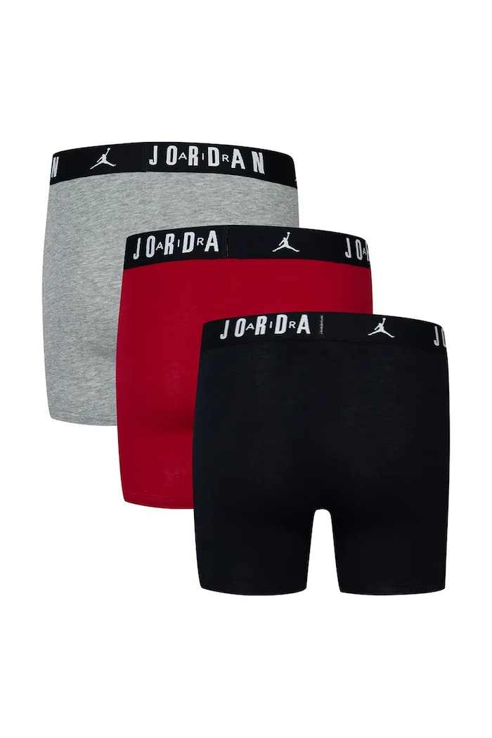 Jordan Bokserki dziecięce bawełniane z elastanem 3-pack 9J0633 czerwony AW26